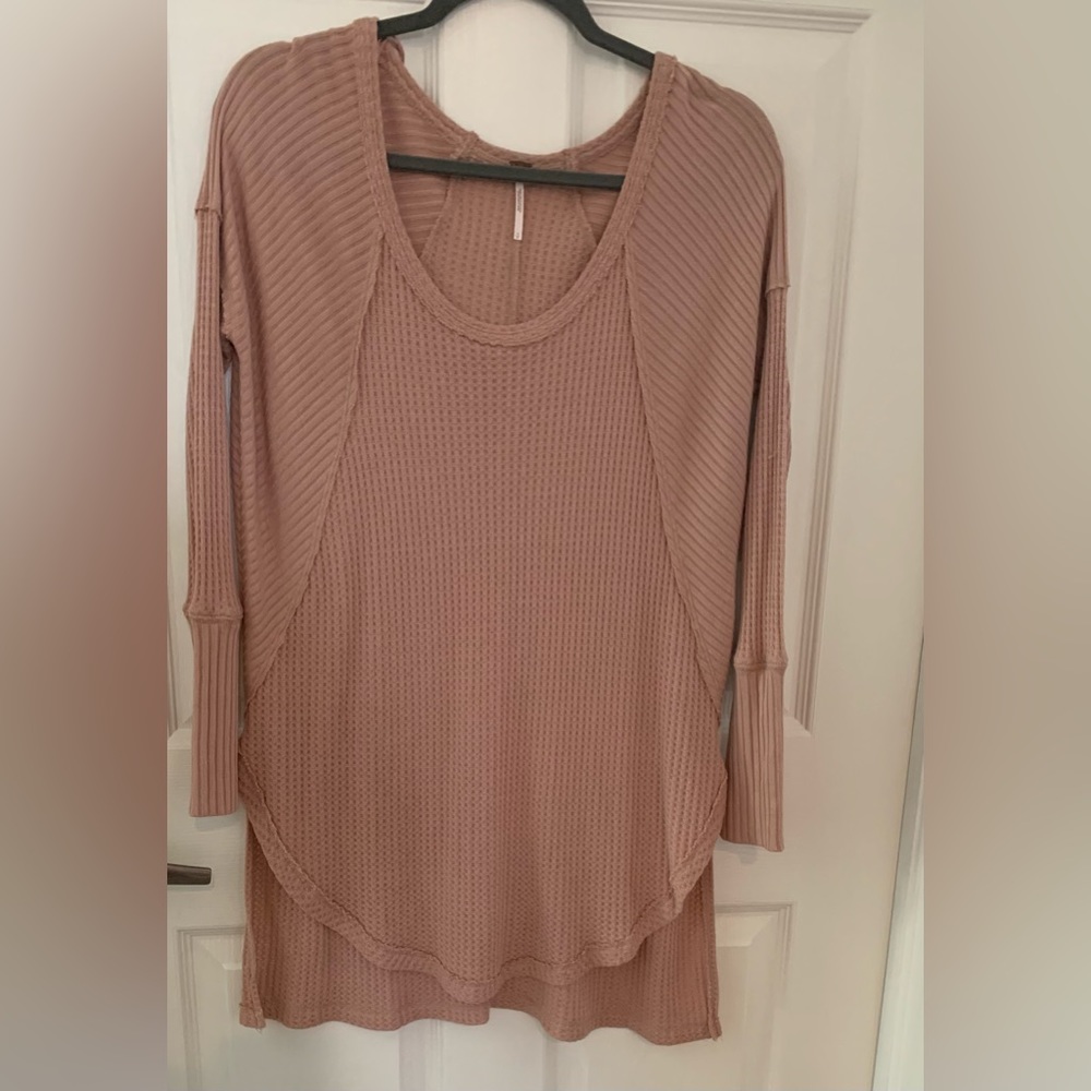 NWT Free People Small waffle top